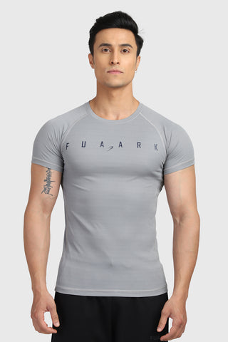 Checks T-shirt Ultimate Grey