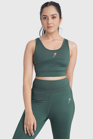 Active Full Support Sports Bra Green