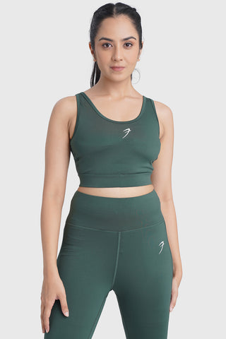 Active Full Support Sports Bra Green