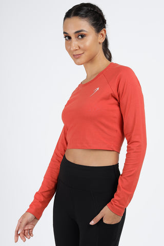 Legacy Crop Top T-shirt Rust