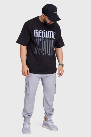 Regime Oversized T-shirts Black