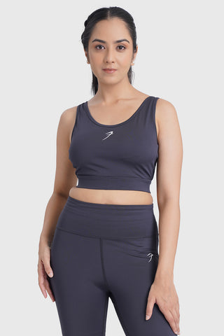 Active Full Support Sports Bra Coal