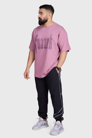 Blurred Oversized T-shirts Dusk Pink