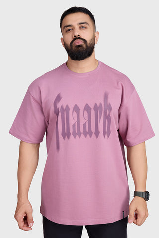 Blurred Oversized T-shirts Dusk Pink