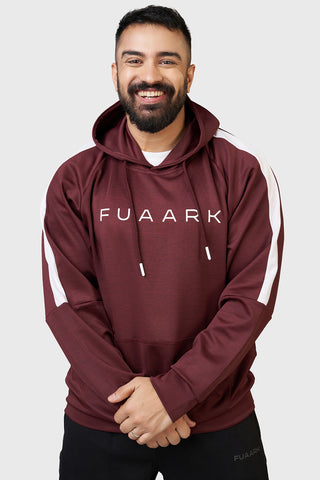 Ignite Melange Hoodie Maroon