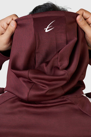 Ignite Melange Hoodie Maroon