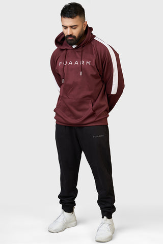 Ignite Melange Hoodie Maroon