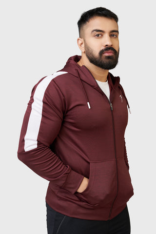 Ignite Melange Jacket Maroon