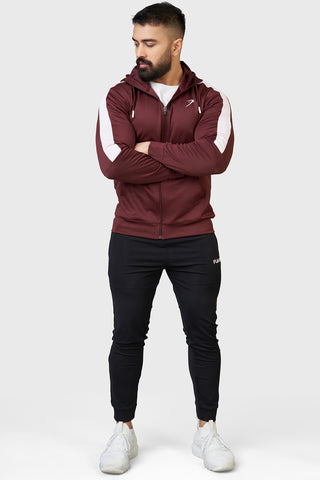 Ignite Melange Jacket Maroon