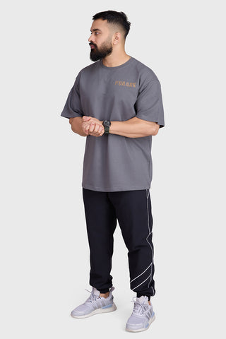 Rage Oversized T-shirts Charcoal