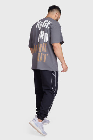 Rage Oversized T-shirts Charcoal