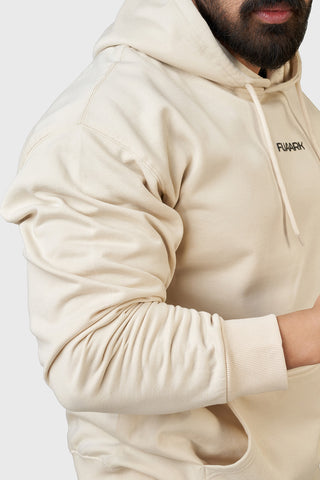 Signature Oversized Hoodie Beige