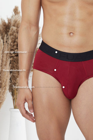 Ultra Soft Modal Briefs Classic Maroon